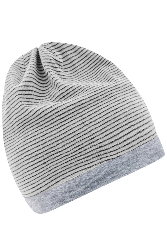 Stretchfleece-Mütze mit Kontrastabschluss - MB7127