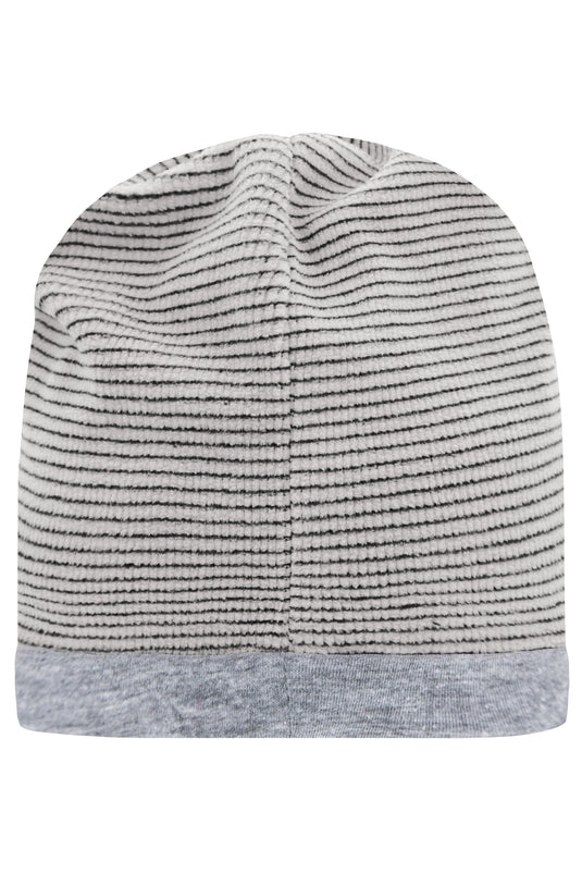 Stretchfleece-Mütze mit Kontrastabschluss - MB7127