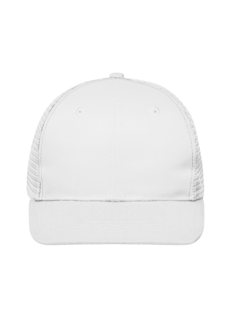Laden Sie das Bild in Galerie -Viewer, Trendiges 6 Panel Mesh Cap mit flachem Schild aus Polycotton - MB6240
