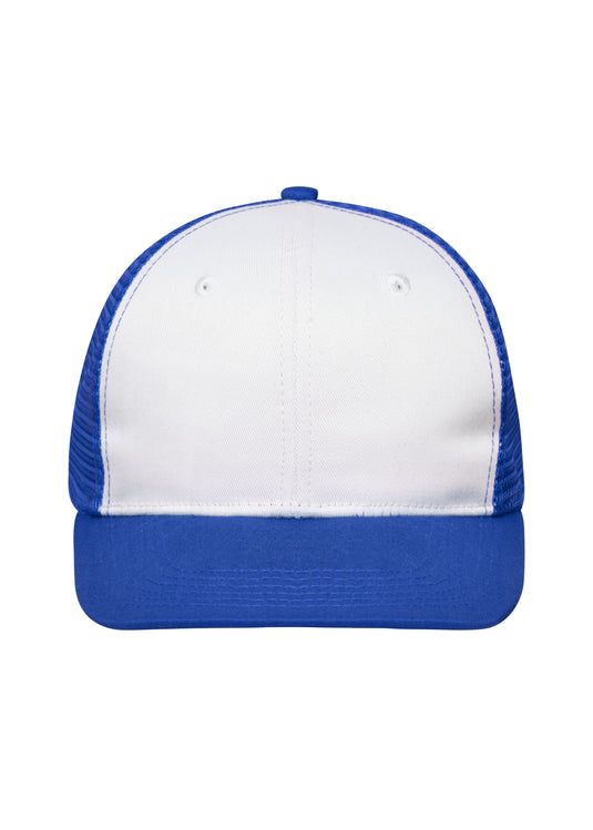 Trendiges 6 Panel Mesh Cap mit flachem Schild aus Polycotton - MB6240