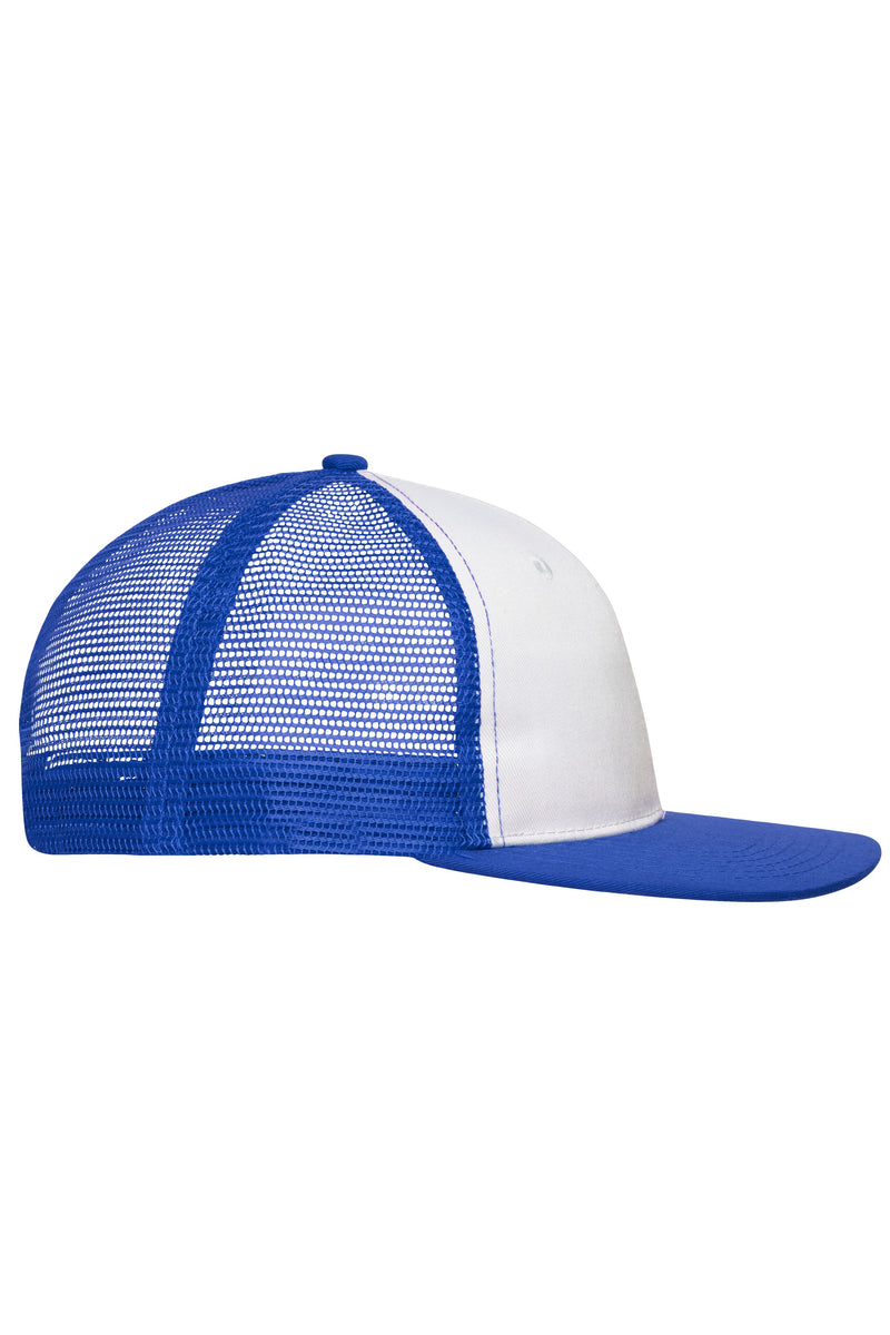Laden Sie das Bild in Galerie -Viewer, Trendiges 6 Panel Mesh Cap mit flachem Schild aus Polycotton - MB6240
