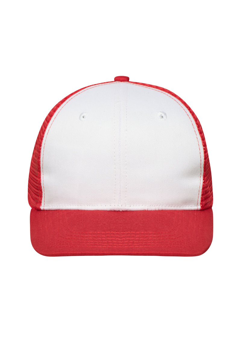 Laden Sie das Bild in Galerie -Viewer, Trendiges 6 Panel Mesh Cap mit flachem Schild aus Polycotton - MB6240
