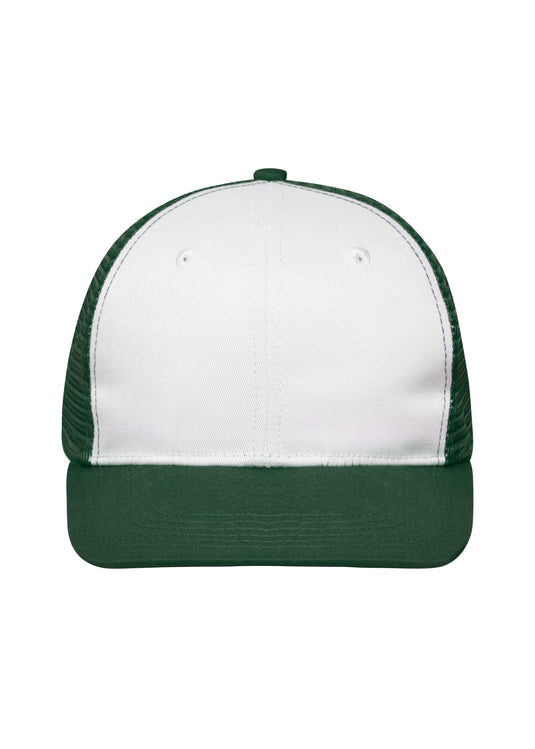 Trendiges 6 Panel Mesh Cap mit flachem Schild aus Polycotton - MB6240