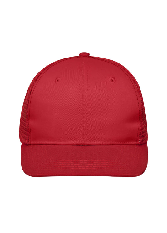 Trendiges 6 Panel Mesh Cap mit flachem Schild aus Polycotton - MB6240