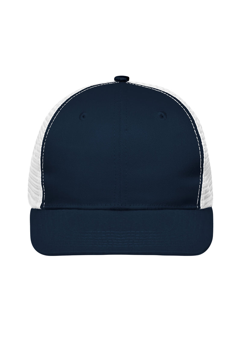 Laden Sie das Bild in Galerie -Viewer, Trendiges 6 Panel Mesh Cap mit flachem Schild aus Polycotton - MB6240
