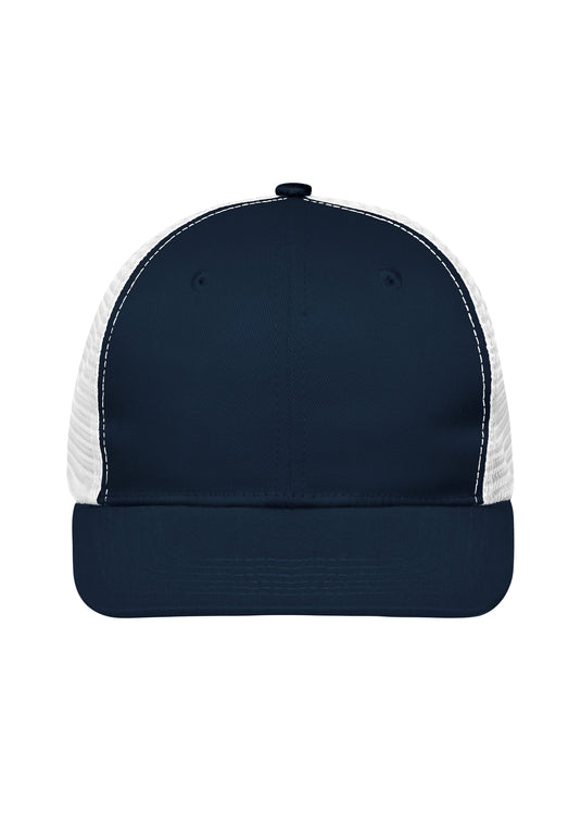 Trendiges 6 Panel Mesh Cap mit flachem Schild aus Polycotton - MB6240