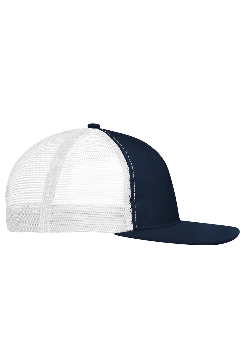 Laden Sie das Bild in Galerie -Viewer, Trendiges 6 Panel Mesh Cap mit flachem Schild aus Polycotton - MB6240
