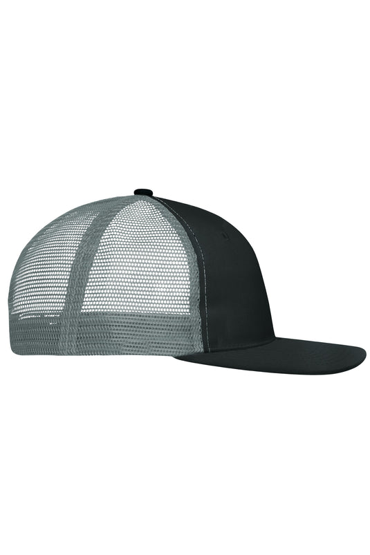 Trendiges 6 Panel Mesh Cap mit flachem Schild aus Polycotton - MB6240