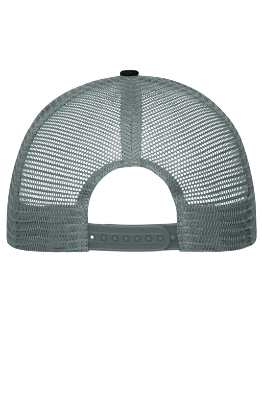 Trendiges 6 Panel Mesh Cap mit flachem Schild aus Polycotton - MB6240