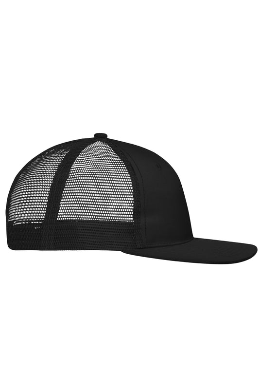 Trendiges 6 Panel Mesh Cap mit flachem Schild aus Polycotton - MB6240