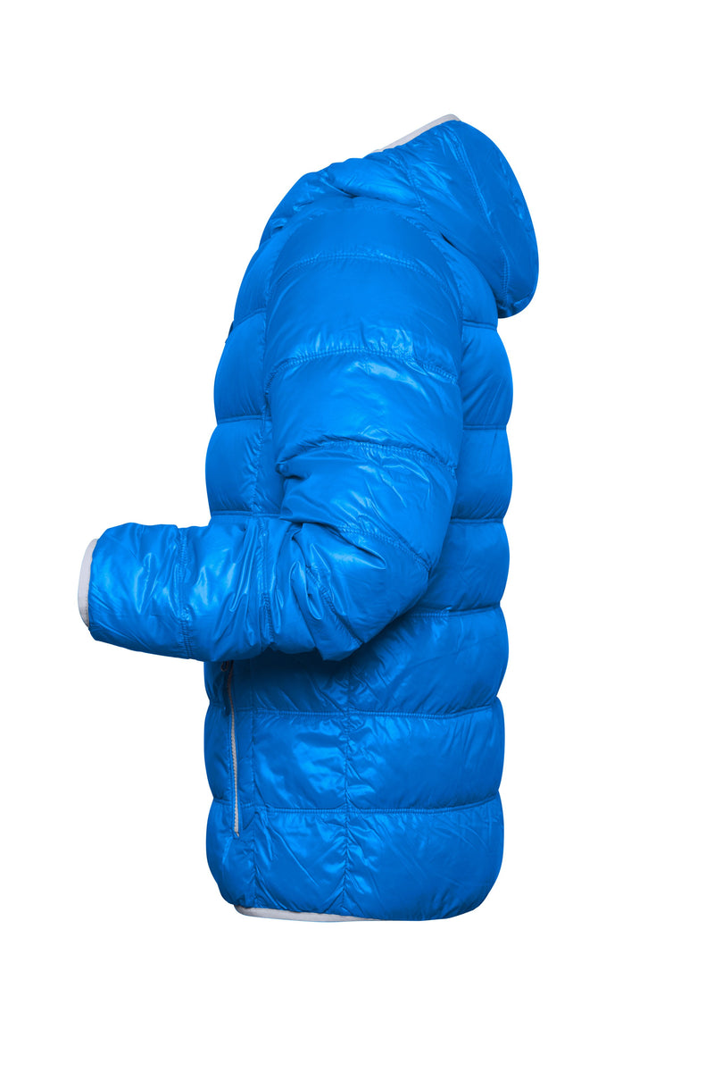 Laden Sie das Bild in Galerie -Viewer, Ultraleichte Daunenjacke mit Kapuze in sportlichem Style - JN1060
