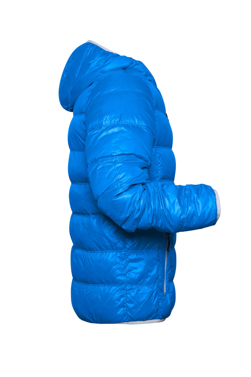 Laden Sie das Bild in Galerie -Viewer, Ultraleichte Daunenjacke mit Kapuze in sportlichem Style - JN1060
