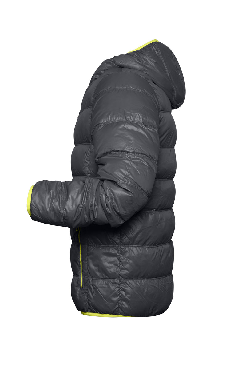 Laden Sie das Bild in Galerie -Viewer, Ultraleichte Daunenjacke mit Kapuze in sportlichem Style - JN1060

