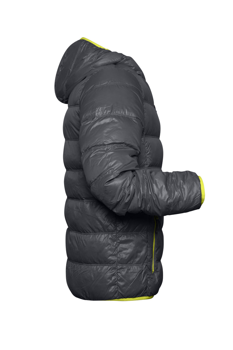 Laden Sie das Bild in Galerie -Viewer, Ultraleichte Daunenjacke mit Kapuze in sportlichem Style - JN1060
