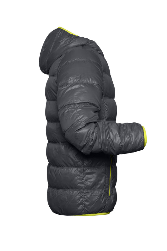 Ultraleichte Daunenjacke mit Kapuze in sportlichem Style - JN1060