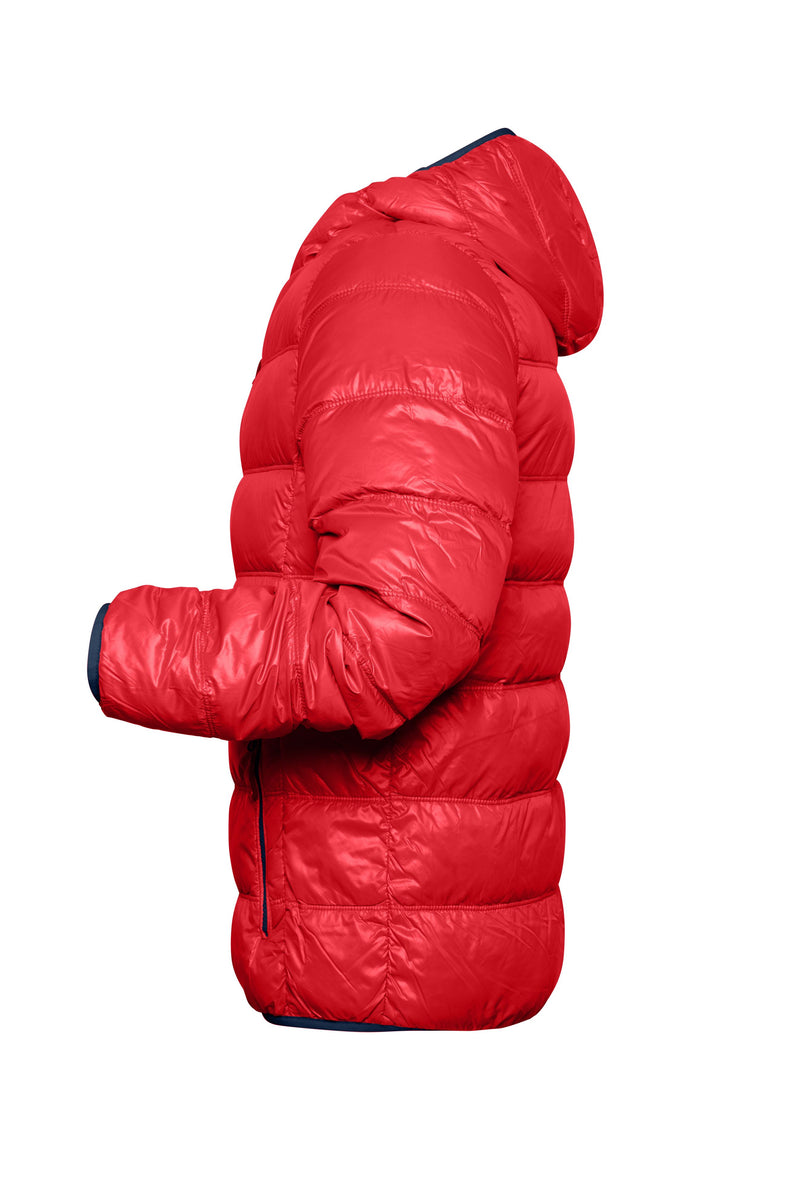 Laden Sie das Bild in Galerie -Viewer, Ultraleichte Daunenjacke mit Kapuze in sportlichem Style - JN1060
