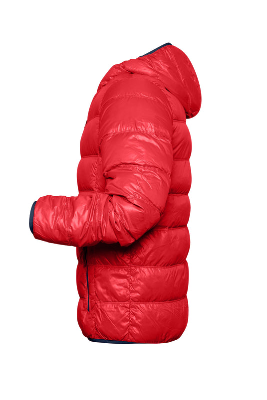 Ultraleichte Daunenjacke mit Kapuze in sportlichem Style - JN1060