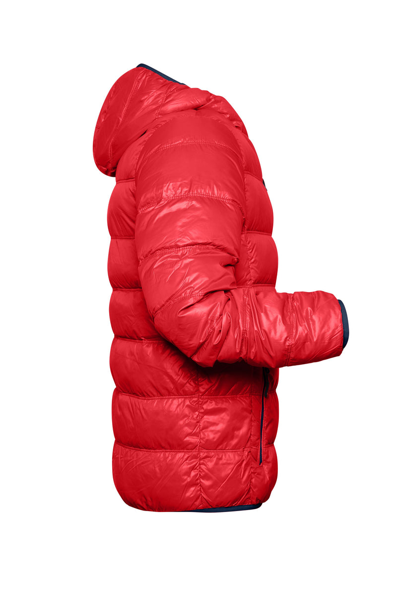 Laden Sie das Bild in Galerie -Viewer, Ultraleichte Daunenjacke mit Kapuze in sportlichem Style - JN1060
