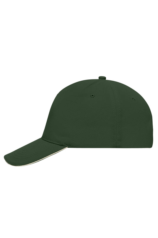 5 Panel Cap mit kontrastfarbigem Sandwich - MB035