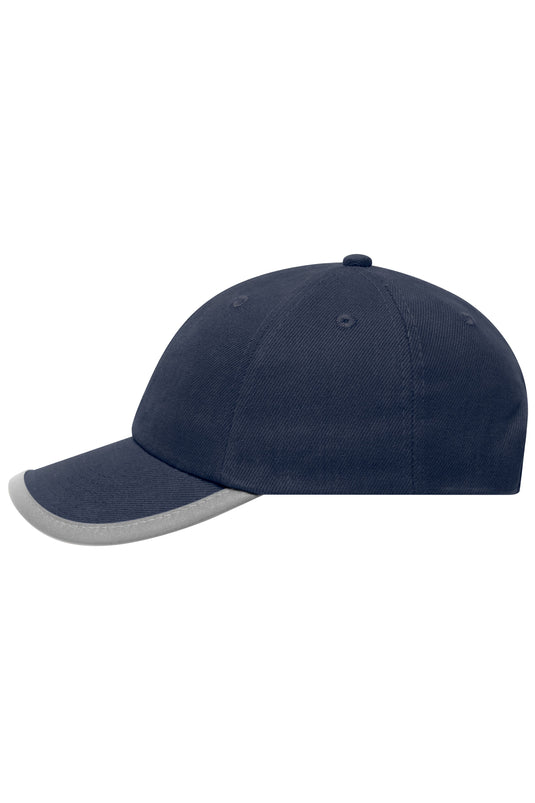 Originelles 6 Panel Cap mit reflektierender Schildeinfassung (ohne Schutzfunktion/keine PSA) - MB6192