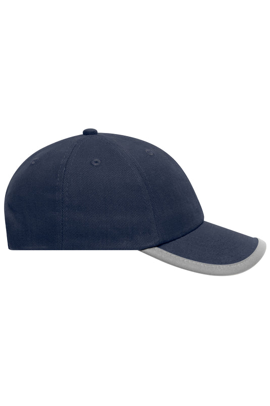 Originelles 6 Panel Cap mit reflektierender Schildeinfassung (ohne Schutzfunktion/keine PSA) - MB6192