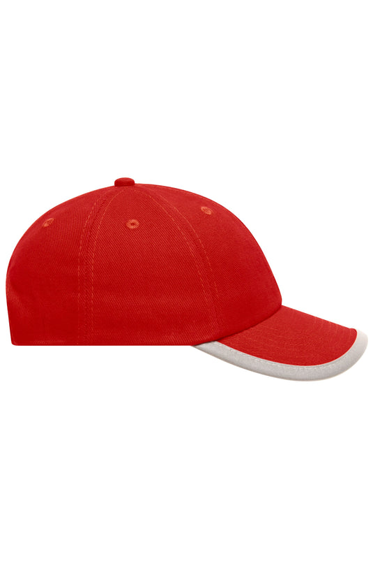 Originelles 6 Panel Cap mit reflektierender Schildeinfassung (ohne Schutzfunktion/keine PSA) - MB6192