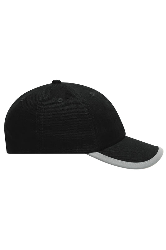 Originelles 6 Panel Cap mit reflektierender Schildeinfassung ( ohne Schutzfunktion/keine PSA ) - MB6193