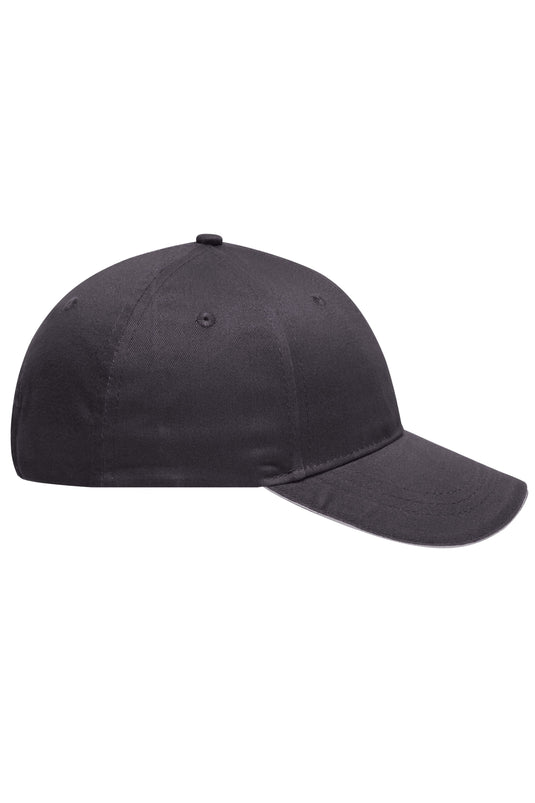 6 Panel Sandwich Cap mit gebürsteter Oberfläche - MB6212
