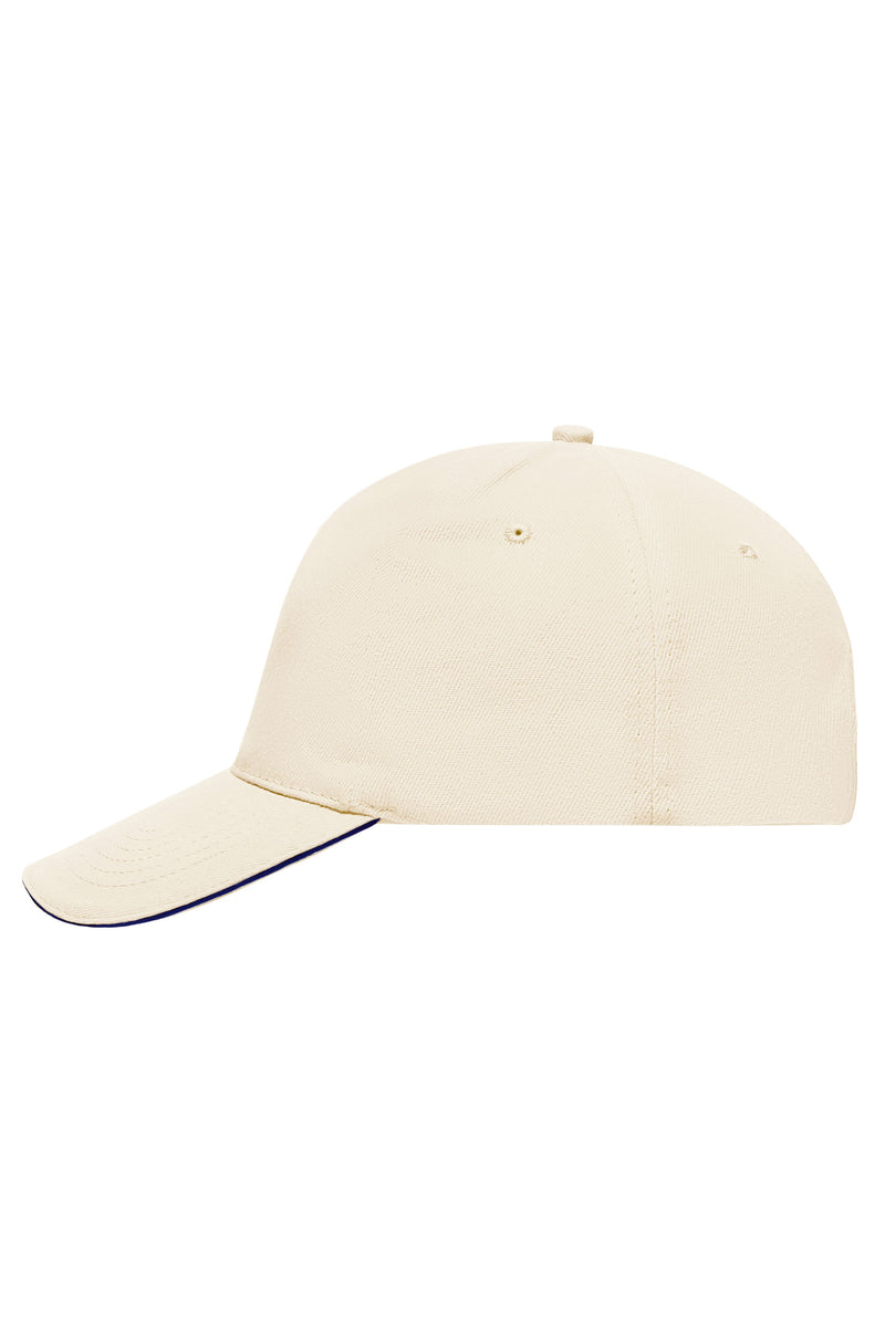 Laden Sie das Bild in Galerie -Viewer, 5 Panel Cap mit kontrastfarbigem Sandwich - MB035
