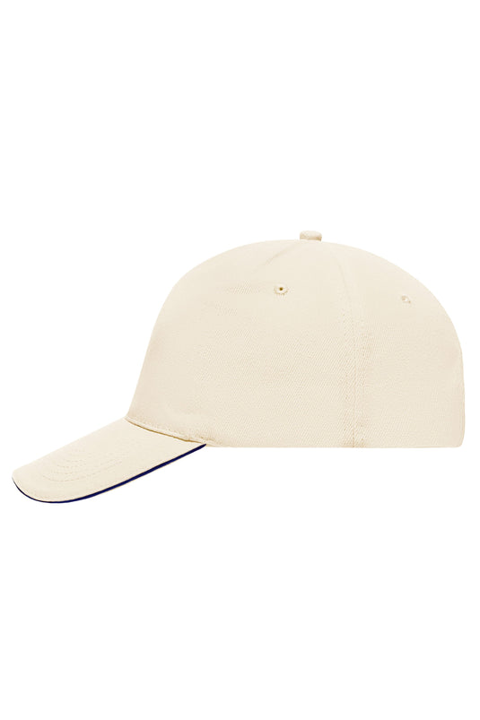 5 Panel Cap mit kontrastfarbigem Sandwich - MB035