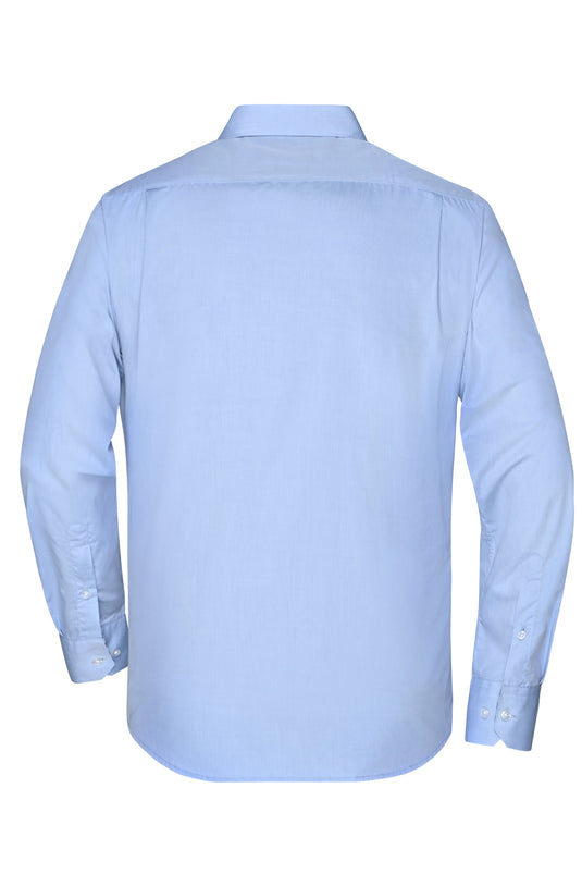 Modisches Shirt mit Karo-Einsätzen an Kragen und Manschette - JN619