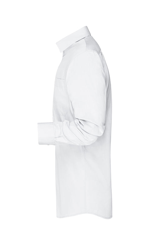 Modisches Shirt mit Karo-Einsätzen an Kragen und Manschette - JN619