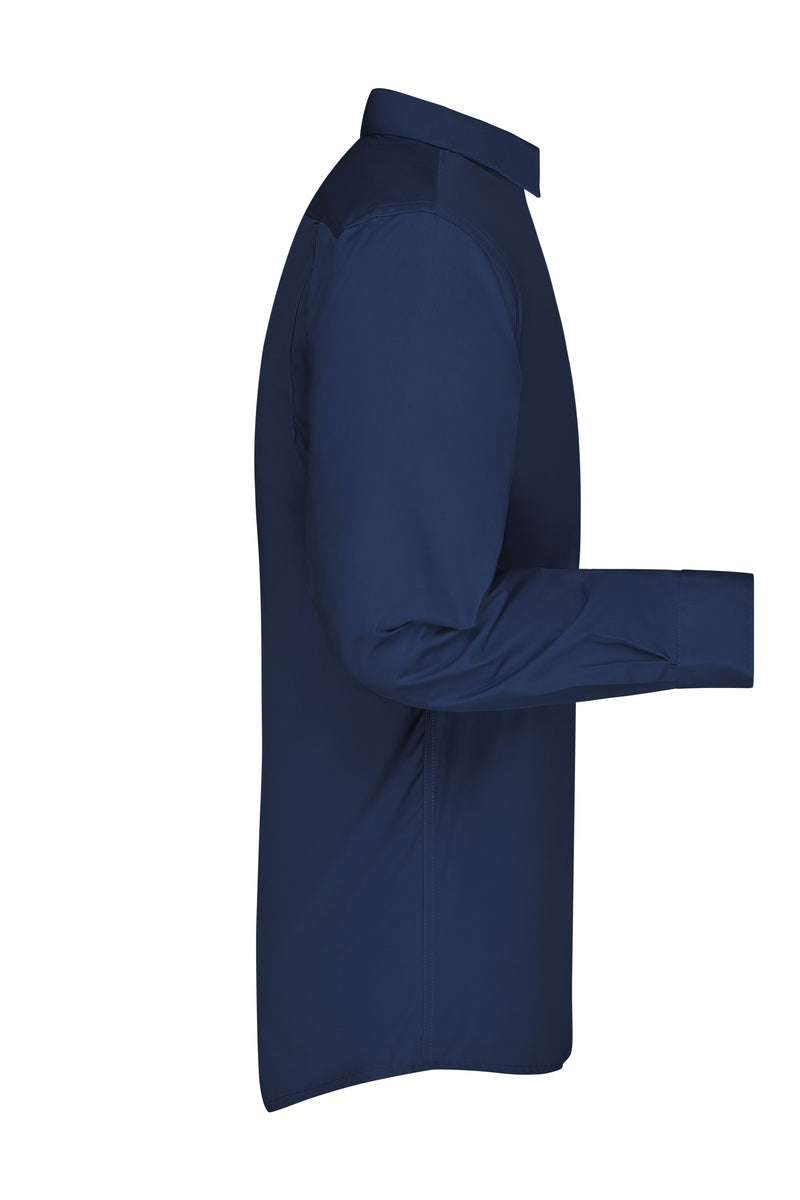 Laden Sie das Bild in Galerie -Viewer, Klassisches Shirt aus strapazierfähigem Mischgewebe - JN642
