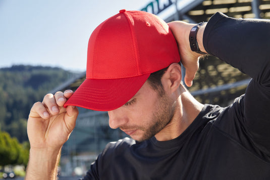 Sportliches 6 Panel Cap aus weichem Meshmaterial - MB6241