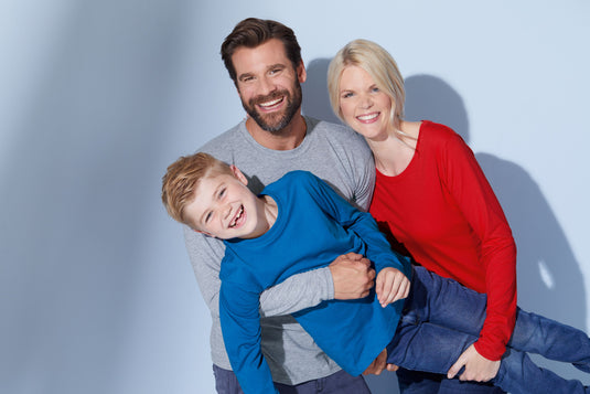 Kinder Langarm T-Shirt aus Single-Jersey - JN913K