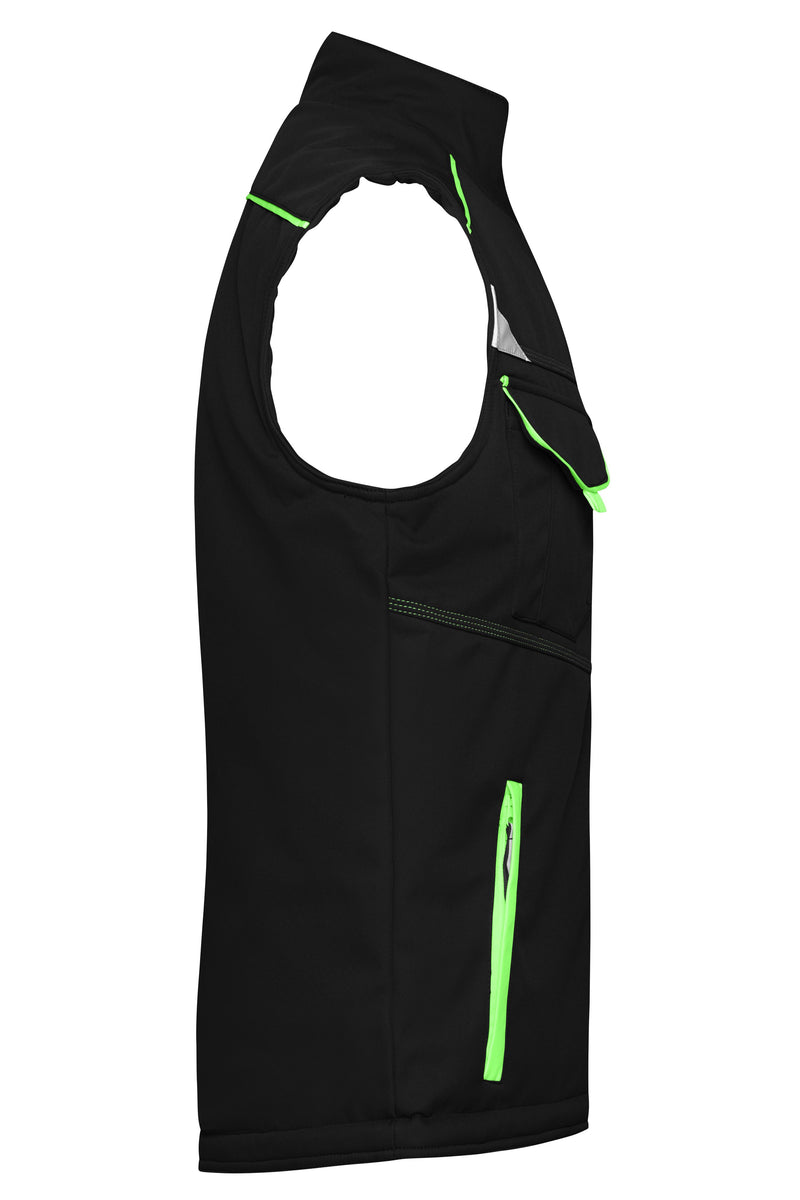 Laden Sie das Bild in Galerie -Viewer, Funktionelle Softshell Weste mit warmem Innenfutter - JN854
