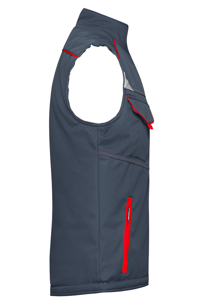 Laden Sie das Bild in Galerie -Viewer, Funktionelle Softshell Weste mit warmem Innenfutter - JN854
