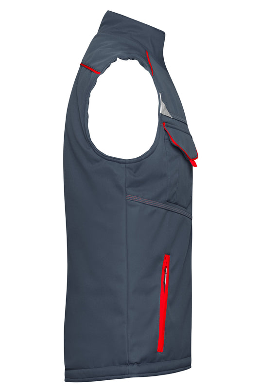 Funktionelle Softshell Weste mit warmem Innenfutter - JN854