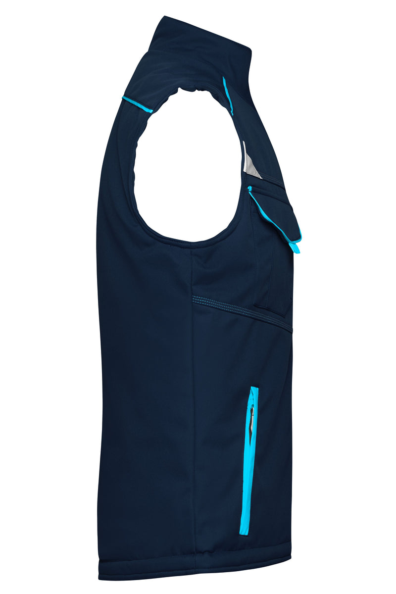 Laden Sie das Bild in Galerie -Viewer, Funktionelle Softshell Weste mit warmem Innenfutter - JN854
