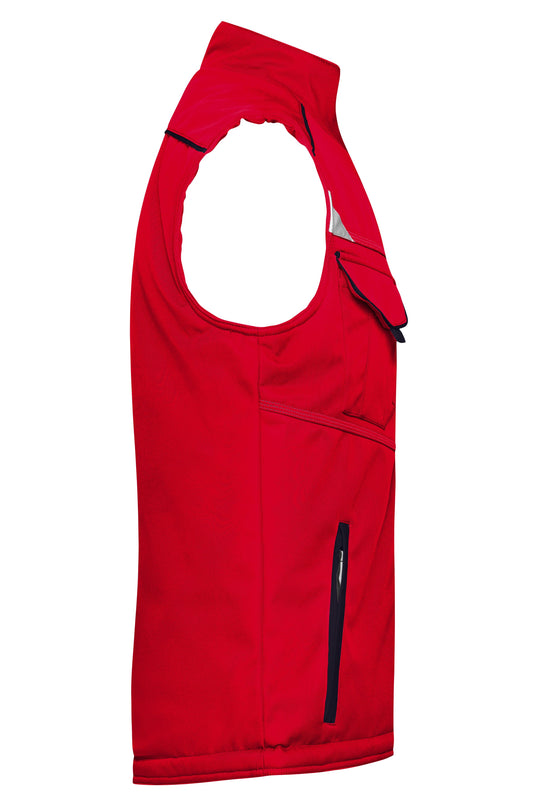 Funktionelle Softshell Weste mit warmem Innenfutter - JN854