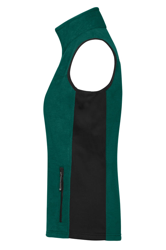 Strapazierfähige Fleece Weste im Materialmix - JN855