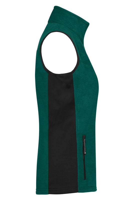 Strapazierfähige Fleece Weste im Materialmix - JN855