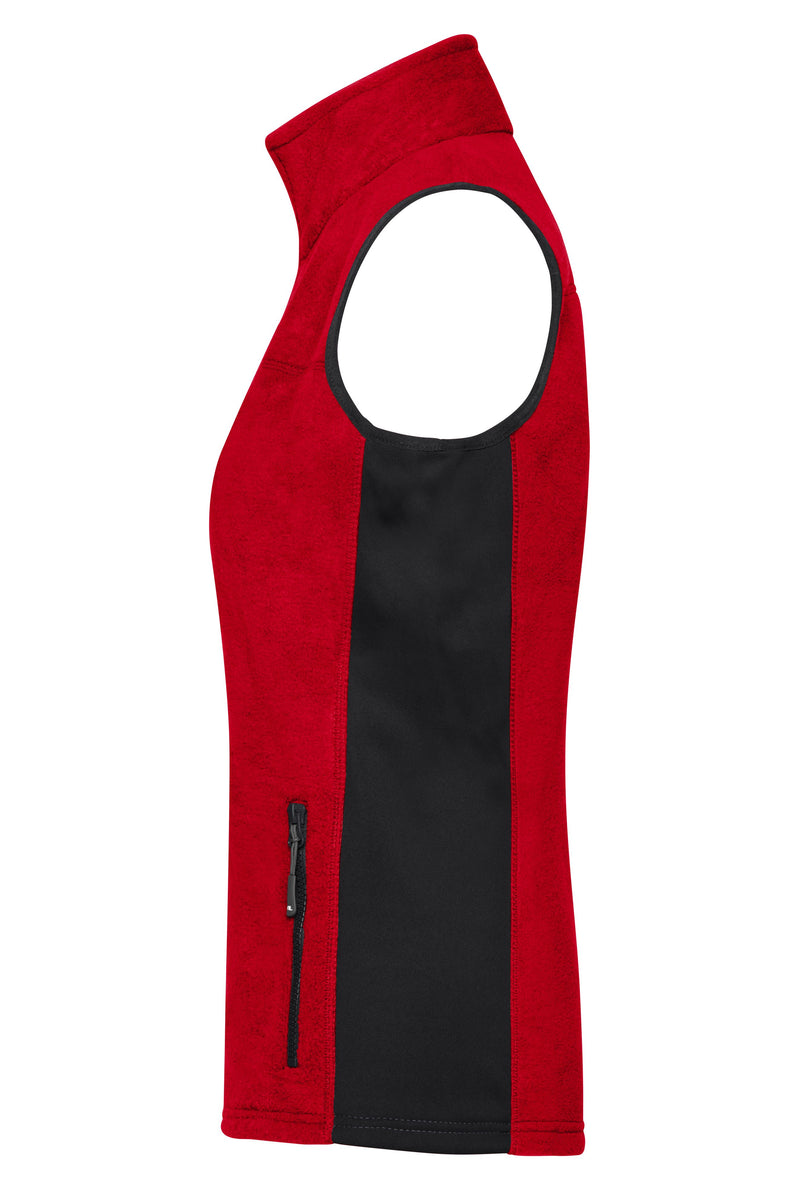 Laden Sie das Bild in Galerie -Viewer, Strapazierfähige Fleece Weste im Materialmix - JN855
