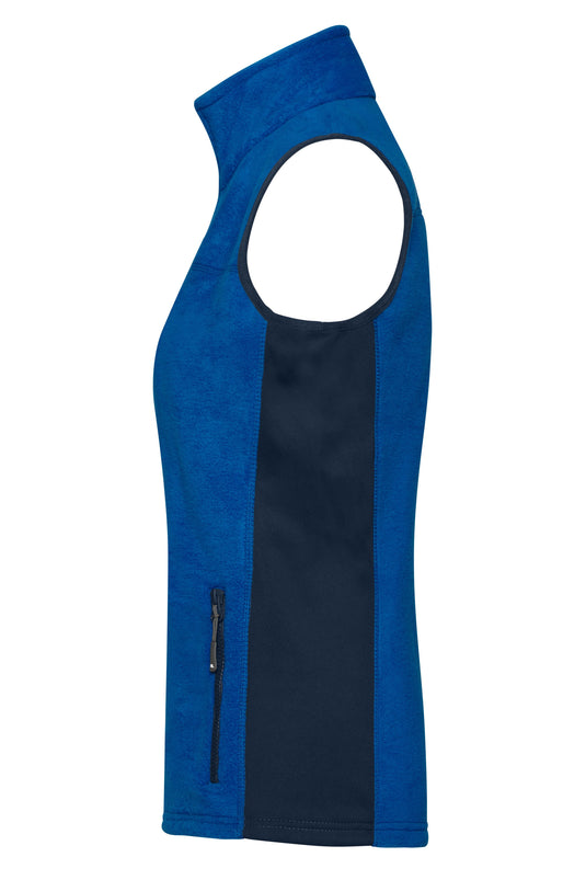 Strapazierfähige Fleece Weste im Materialmix - JN855