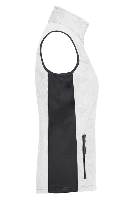 Strapazierfähige Fleece Weste im Materialmix - JN855