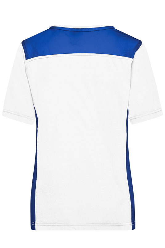 Strapazierfähiges und pflegeleichtes T-Shirt mit Kontrasteinsätzen - JN859