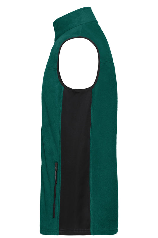 Strapazierfähige Fleece Weste im Materialmix - JN856