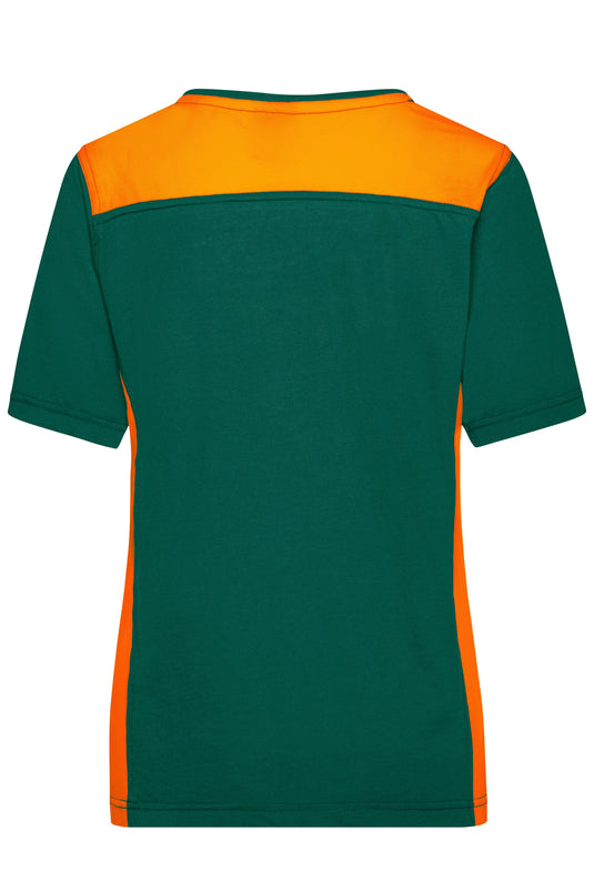 Strapazierfähiges und pflegeleichtes T-Shirt mit Kontrasteinsätzen - JN859