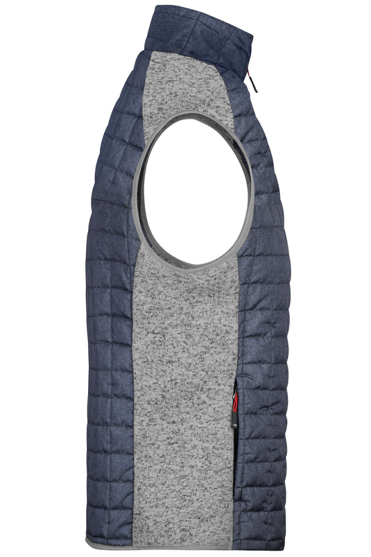 Weste im stylischen Materialmix - JN740