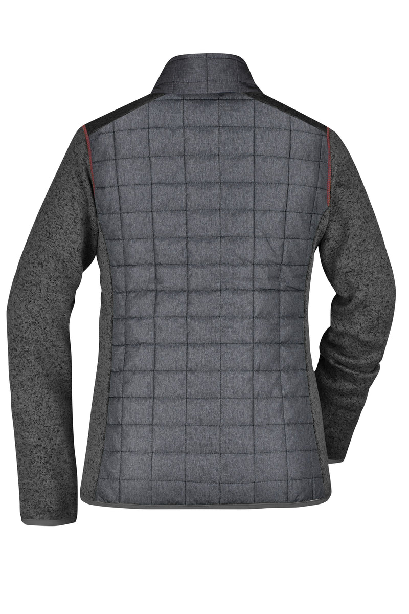 Laden Sie das Bild in Galerie -Viewer, Strickfleecejacke im stylischen Materialmix - JN741
